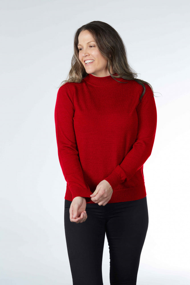 PURE MERINO WOOL MOCK TURTLE PULLOVER NOTTING HILL