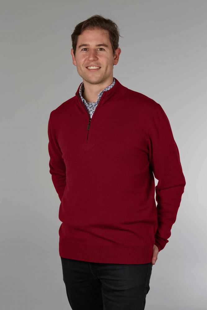 Bridge & Lord - Mens Essential 1/4 Zipper Pullover