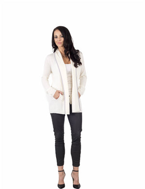 Contrast Trim Cardi with pockets only S left