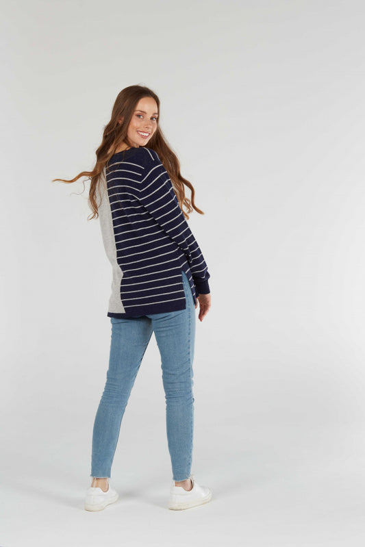 HALF STRIPE PULLOVER only 2XL in sage available