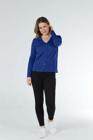 ESSENTIAL VEE NECK CARDIGAN