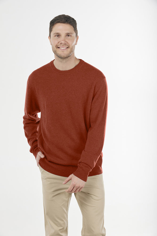 MERINO / CASHMERE ESSENTIAL CREW NECK PULLOVER BRIDGE & LORD