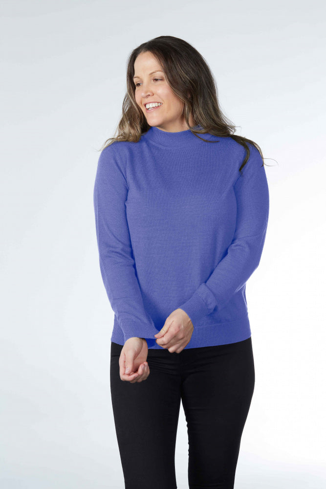 PURE MERINO WOOL MOCK TURTLE PULLOVER NOTTING HILL