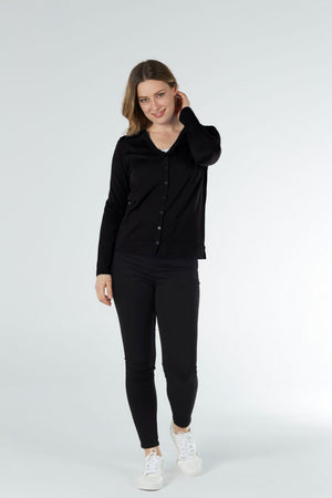 ESSENTIAL VEE NECK CARDIGAN