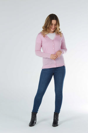 ESSENTIAL VEE NECK CARDIGAN