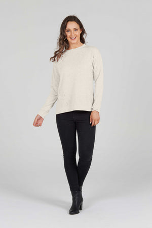 POINTELLE STAR CREW PULLOVER (only 2xL left)