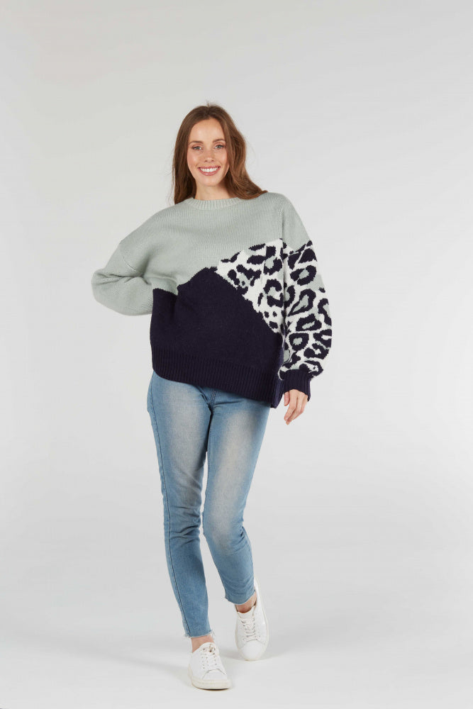 ANIMAL PRINT PULLOVER FIELDS ONLY ORANGE S LEFT
