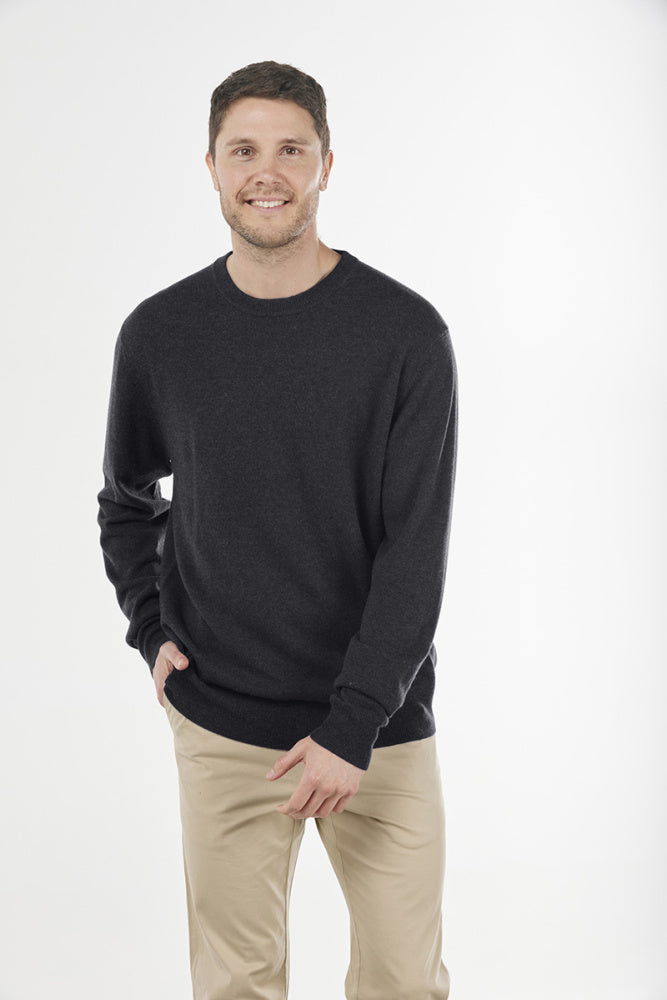 MERINO / CASHMERE ESSENTIAL CREW NECK PULLOVER BRIDGE & LORD
