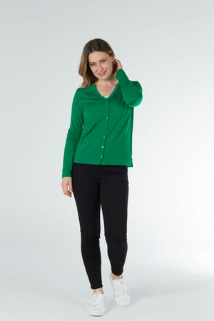 ESSENTIAL VEE NECK CARDIGAN