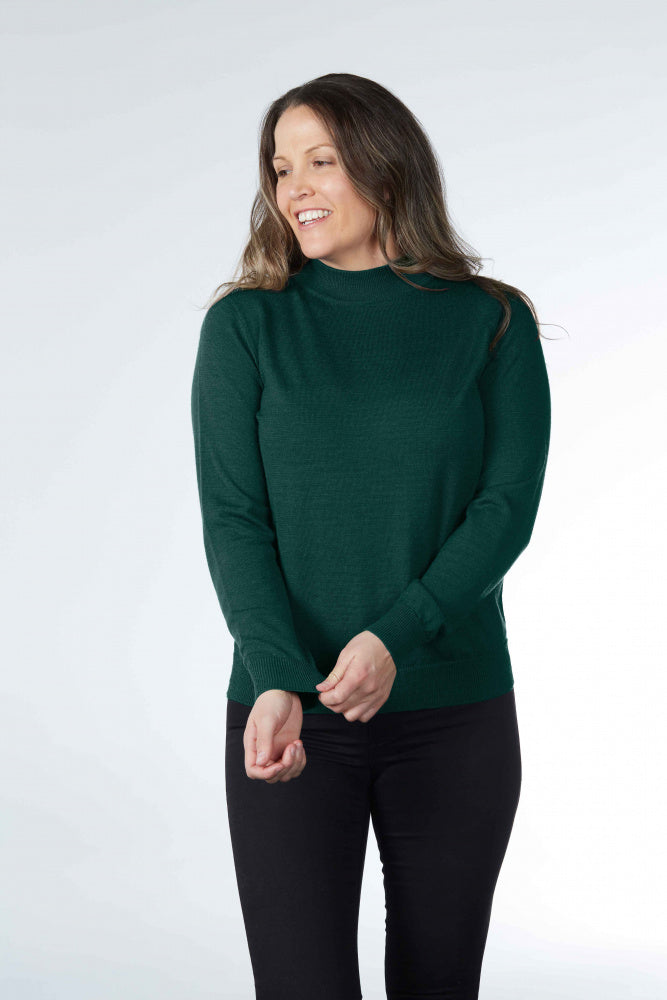 PURE MERINO WOOL MOCK TURTLE PULLOVER NOTTING HILL