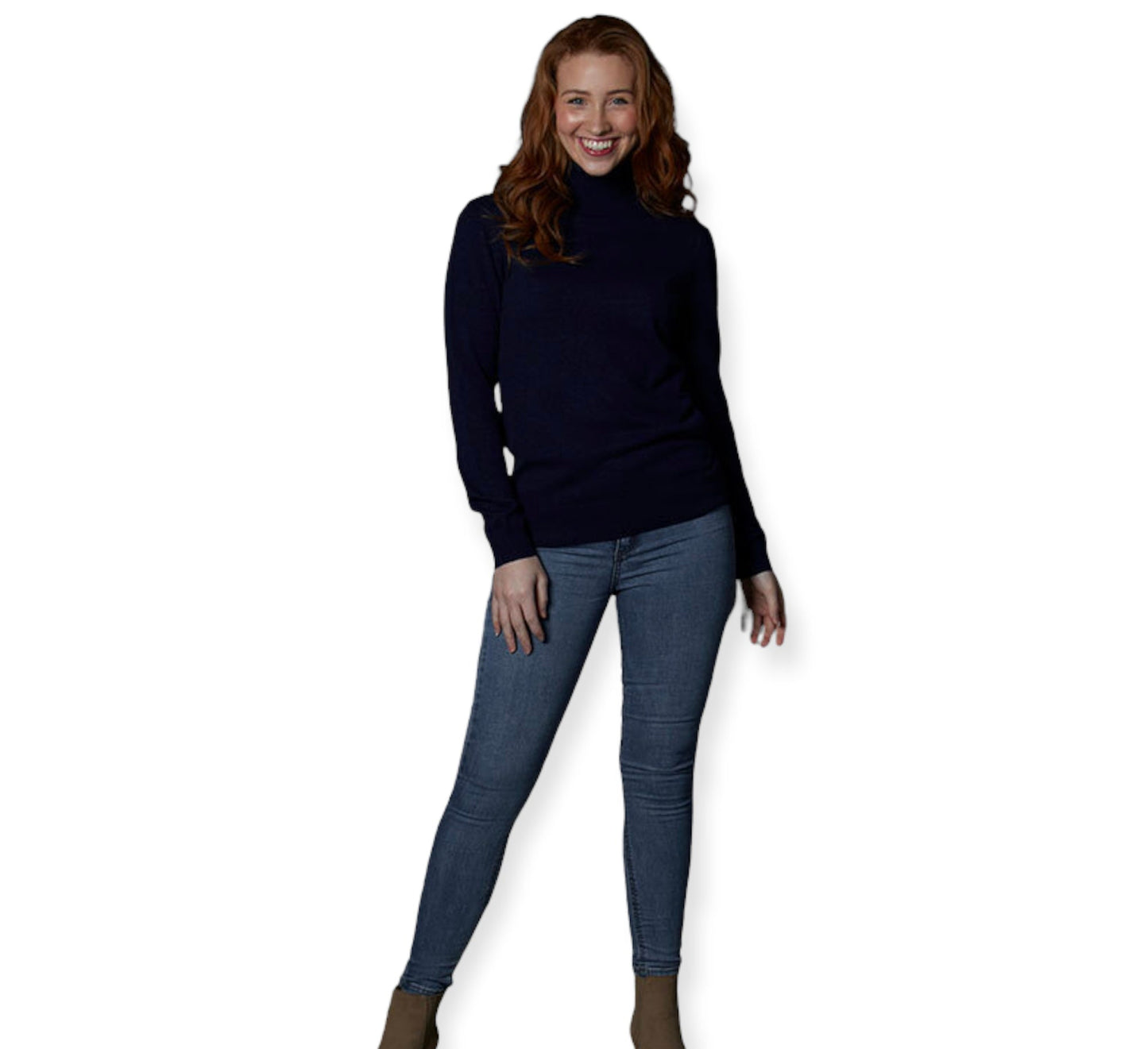 ROSIE ROLL NECK PULLOVER BRIDGE & LORD CASHMERE / MERINO