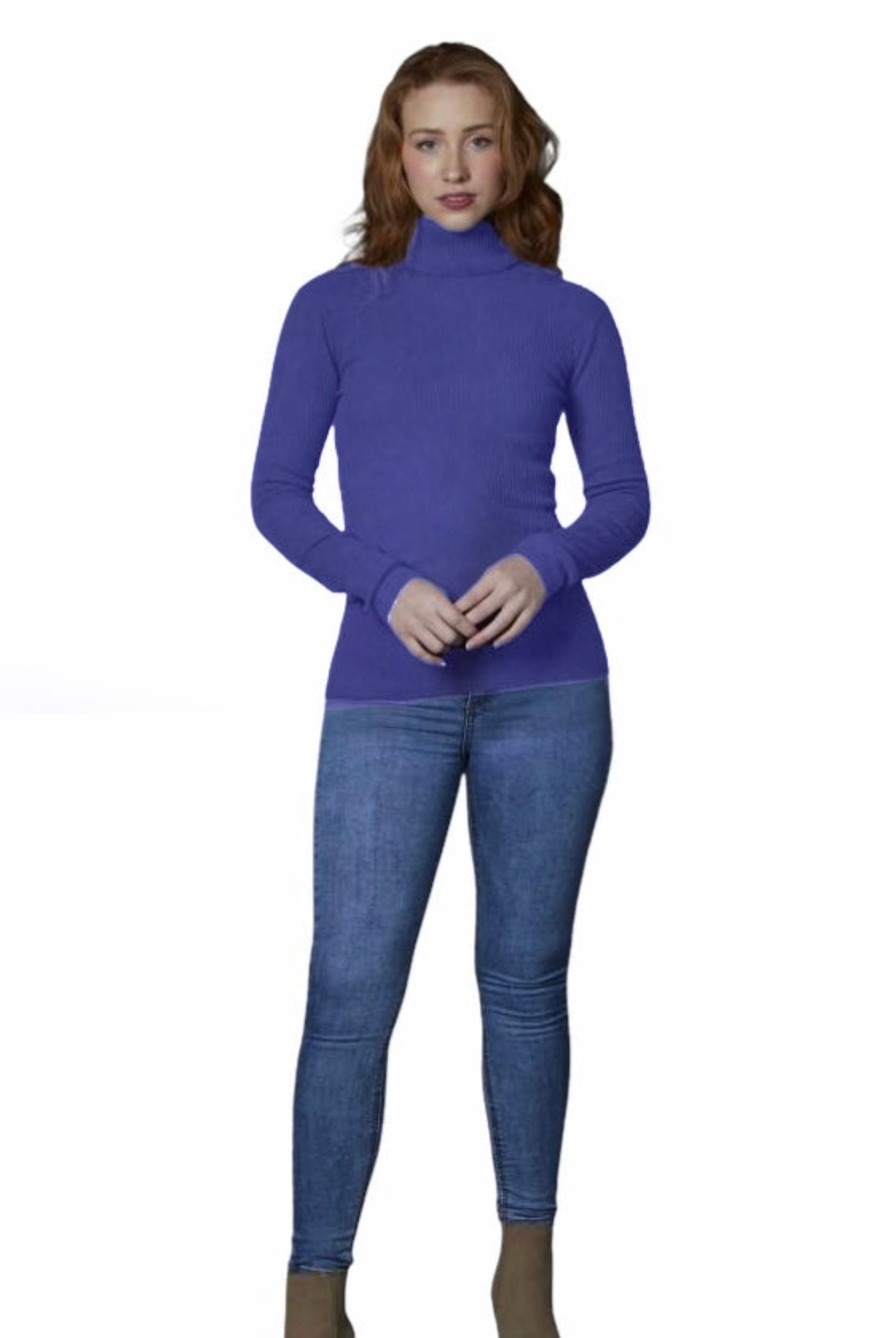 ROSIE ROLL NECK PULLOVER BRIDGE & LORD CASHMERE / MERINO